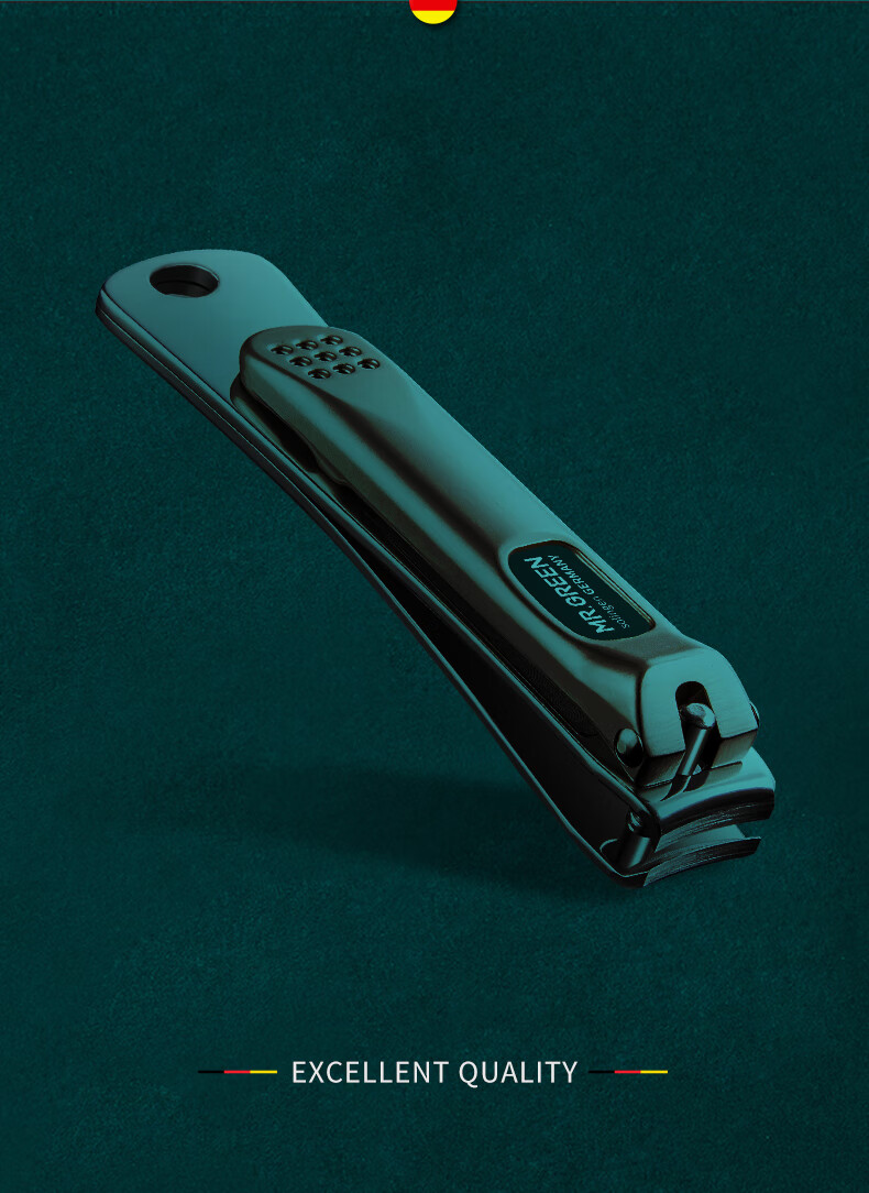 green德国指甲刀单个装家用中号指甲钳成人便携大号指甲剪原装 斜口