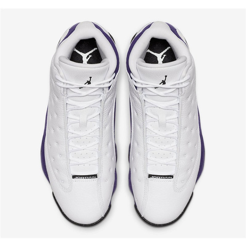 耐克nikejordanaj13乔13男子篮球鞋414571紫金湖人现货41457110545