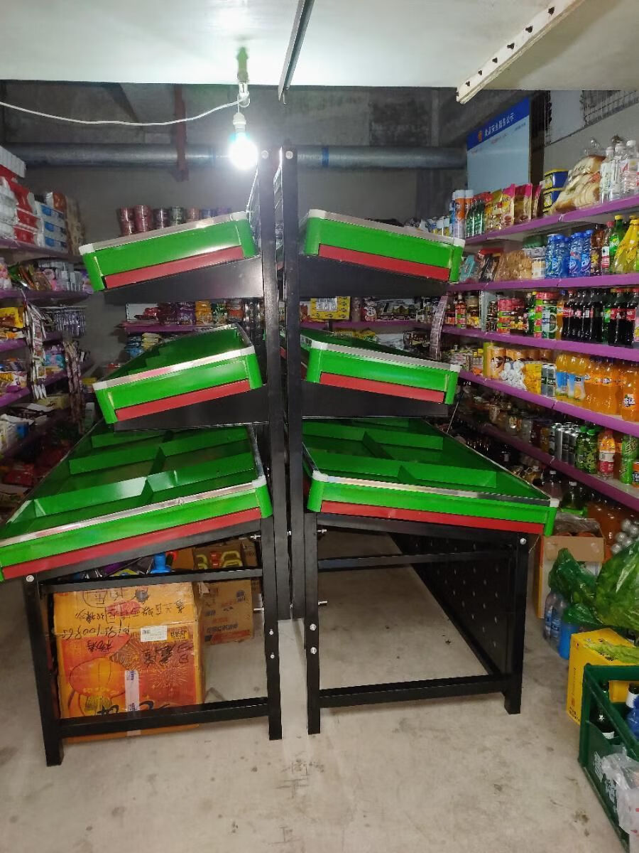 超市水果货架展示架蔬菜货架水果货架水果店卖菜货水果蔬菜展示架