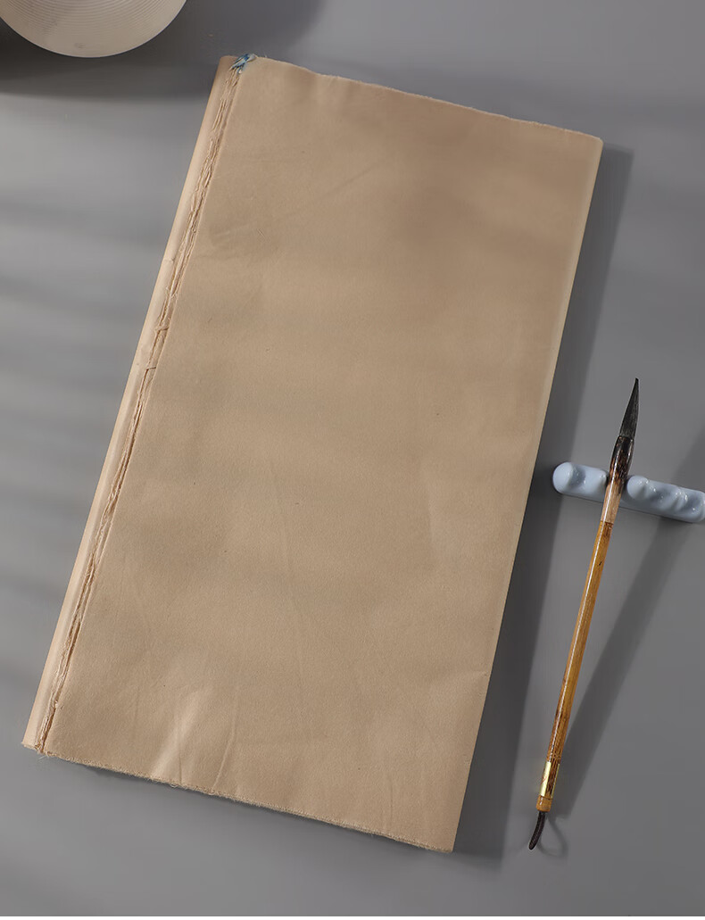 fgacct 手工毛边纸纯竹浆蝉翼扎花无格毛边纸书法练习创作专用纸蝉衣