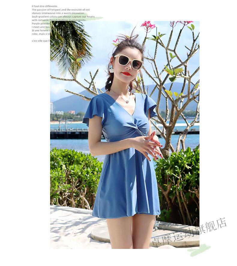 夏季上新葫芦岛泳衣女泳衣女2022年新款分体泡温泉泳装保守遮肚显瘦大