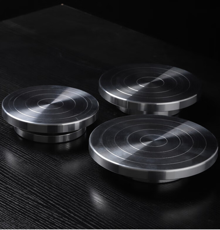 盆景工具铝合金转盘多肉造型旋转台手动操作台盆景用的工具修剪台15cm
