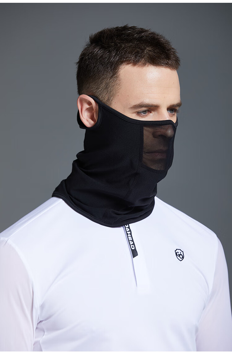 京选品质高尔夫防晒脸罩高尔夫面罩男款防晒口罩冰丝户外运动脸罩夏季