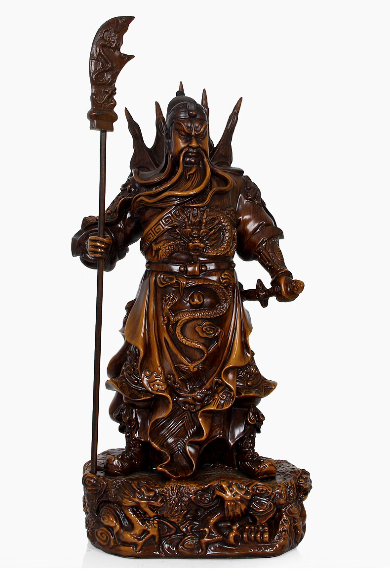 情冰关公客厅桌面摆件装饰品关二爷武财神像家用供奉酒店开业送礼48寸