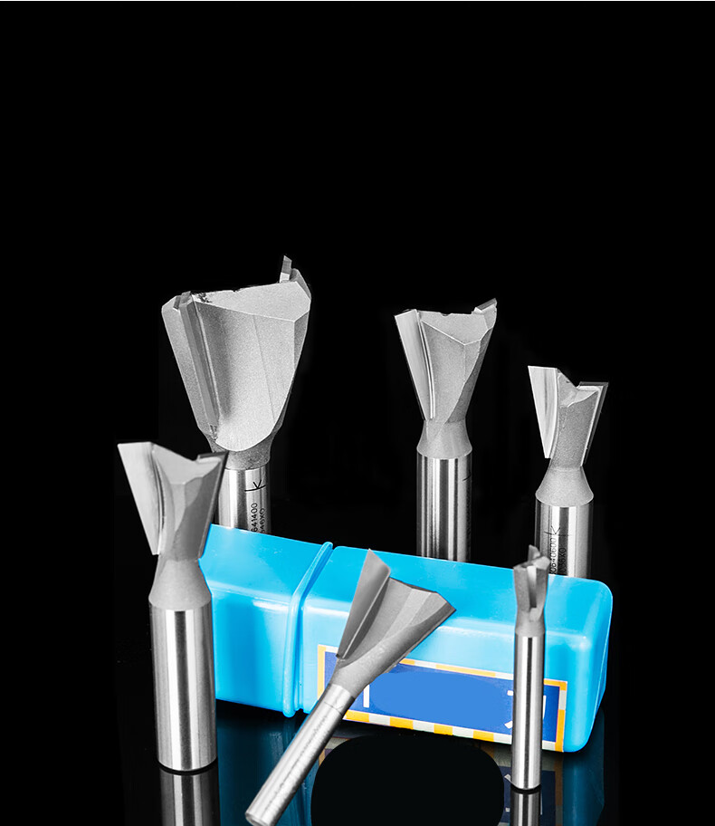 定制刃刀燕尾刀子口笋刀木工刀头具铣刀机榫合刀作导向修边刀0306白色