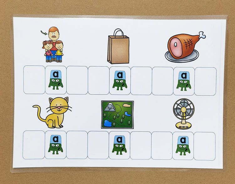 26英文字母自然拼读卡片积木alphablocks配套英语教具闪卡 26张a4卡