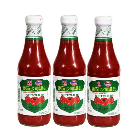 西红柿意面披萨手抓饼酱料家用 上海梅林番茄沙司罐头397g*1【图片