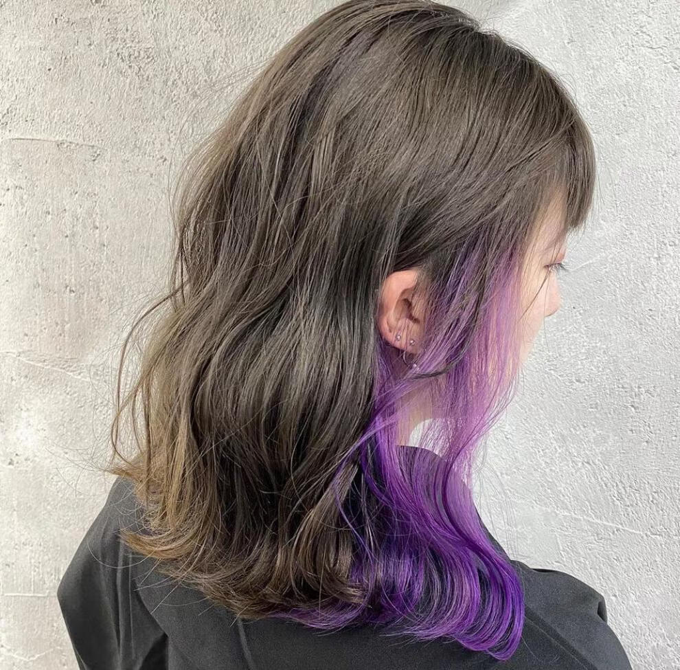 心机挂耳染2020流行色挑染染发膏彩色持久染发剂头发打蜡膏挂耳染雾