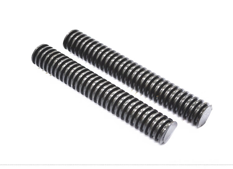 高强度梯形扣丝杠粗螺纹tt型扣丝杆方扣45#钢m12m16m20m24m27m60 t50*