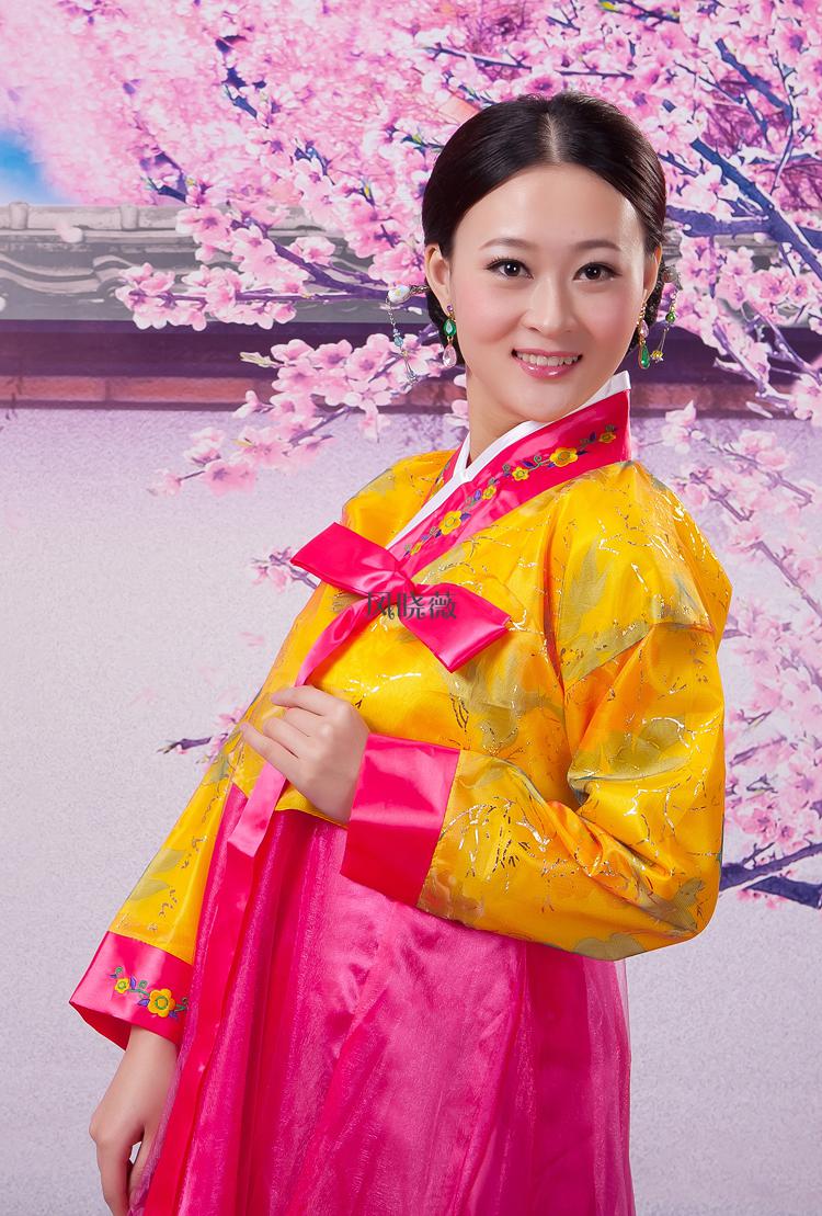 绿意都会日常穿搭朝鲜族服饰韩民高丽民族韩服结婚礼服舞蹈大长今少数