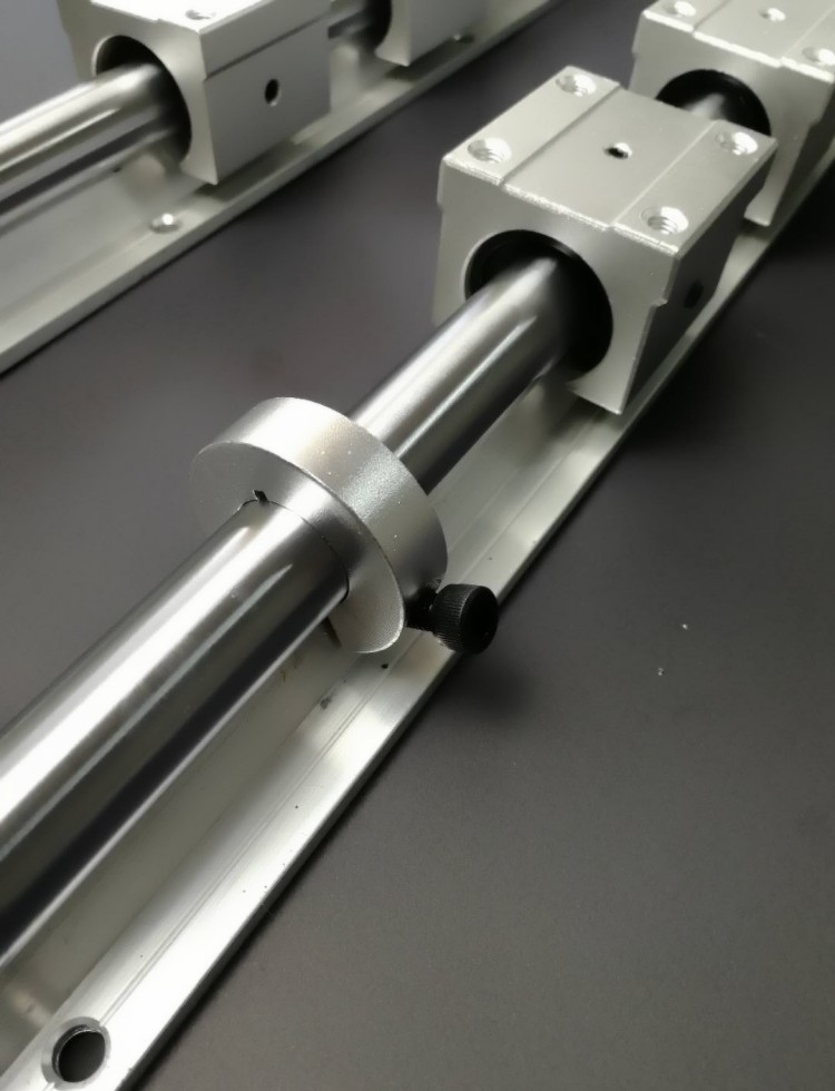 定做直线导轨光轴圆柱滑轨导轨滑块轴承铝托工具 sbr20*2000毫米一支