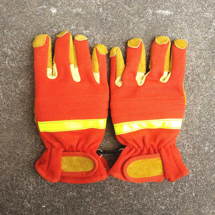 消防抢险救援手套17款地震援救手套芳纶阻燃牛皮材质耐磨 抢险救援