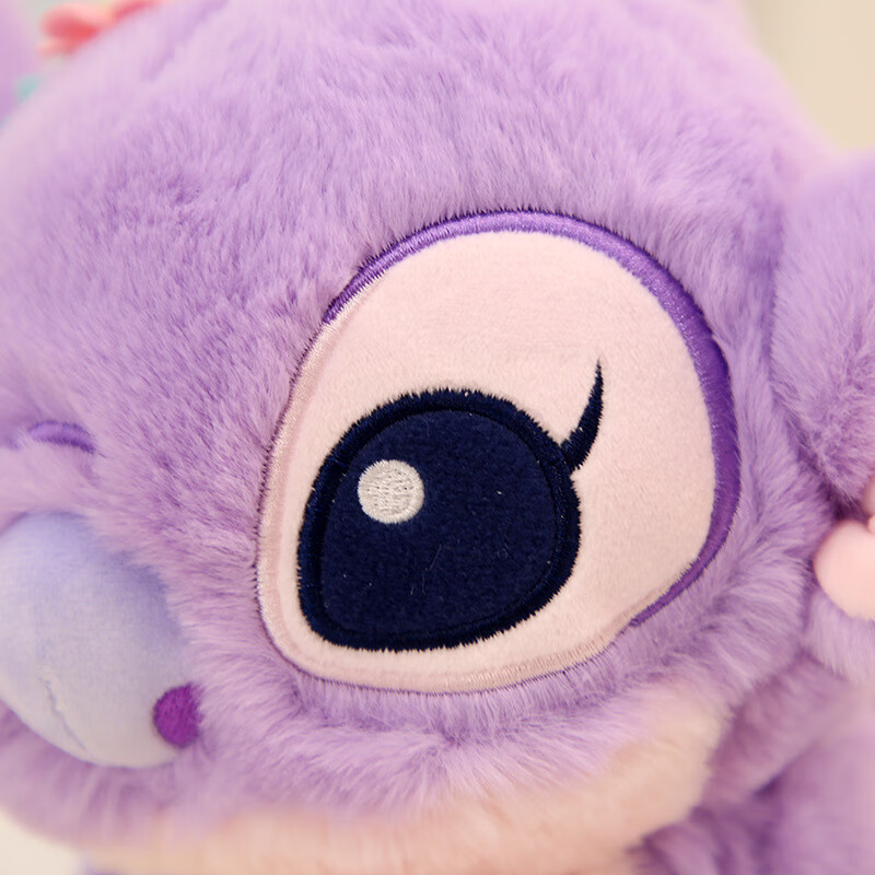 玩具薰衣草香芋色安琪公仔包玩偶史迪奇女友 50cm安琪梦幻趴姿公仔