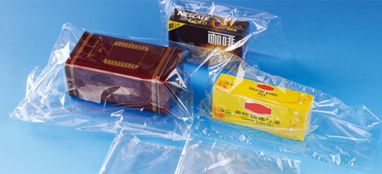 茶叶礼盒pof热收缩膜手机盒包装热缩袋pvc热缩对折膜瓶口塑封筒膜pof