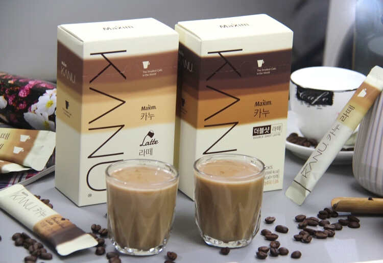 韩国进口麦馨kanu卡奴香草拿铁【白盒24条*17.
