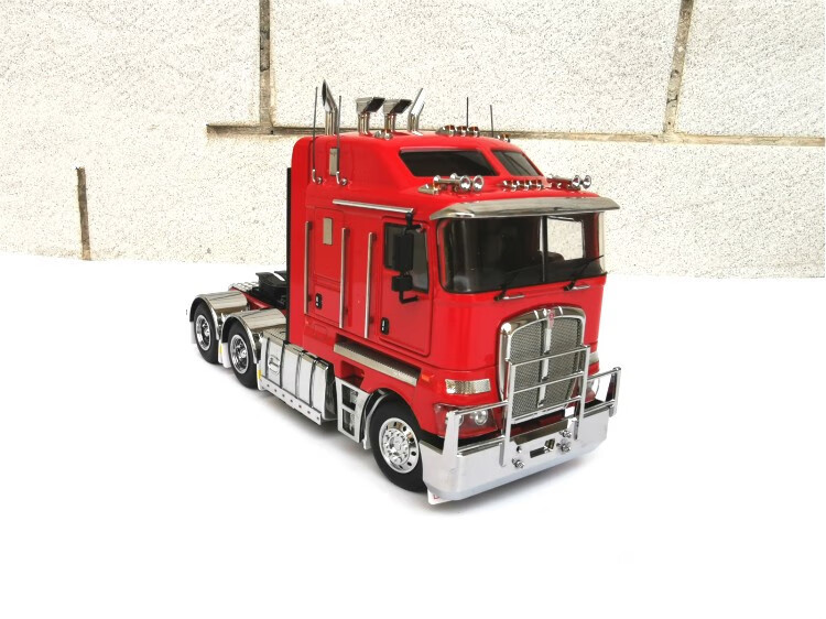132肯沃斯kenworthk200澳洲卡车拖头合金汽车模型红色
