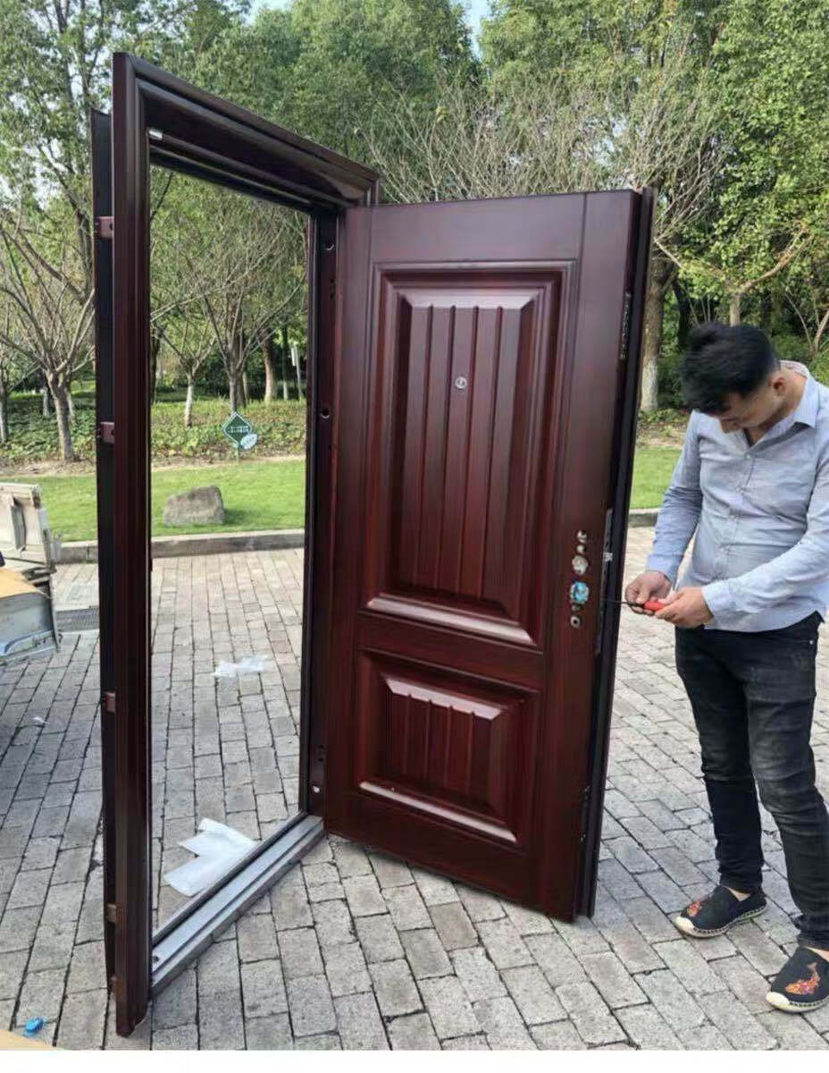 9公分丁级防盗门钢质进户标准门安全入户子母工程门金属别墅门 家福 1