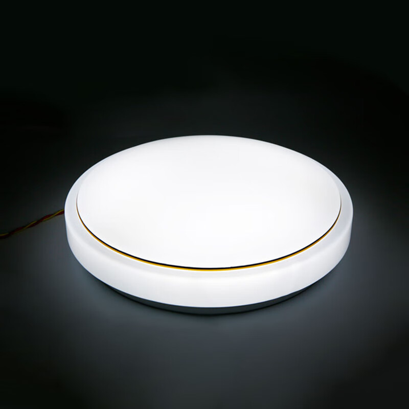 声控吸顶灯人体红外led感应灯用楼梯走廊卫生间过道车库灯 金线33cm