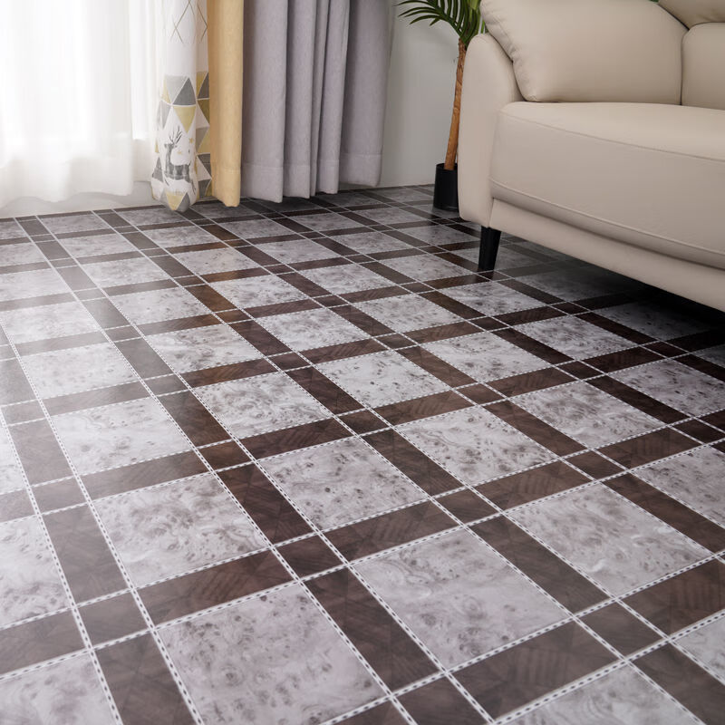 地板革2米宽水泥地板贴自粘地面地板胶垫批发满铺家用毯 惠家骑士棕 2