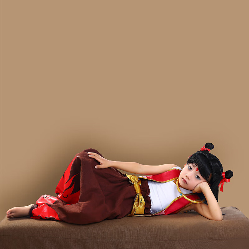 哪吒儿童服装女cos哪咤之魔童降世同款衣服男童童话节演出套装秋 小号