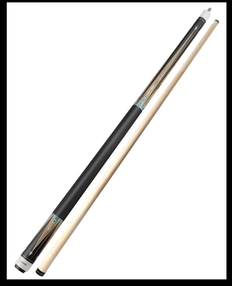 cuppa台球杆中式黑八专用杆大头分体黑8十六彩美式九球桌球杆 x5-7(光