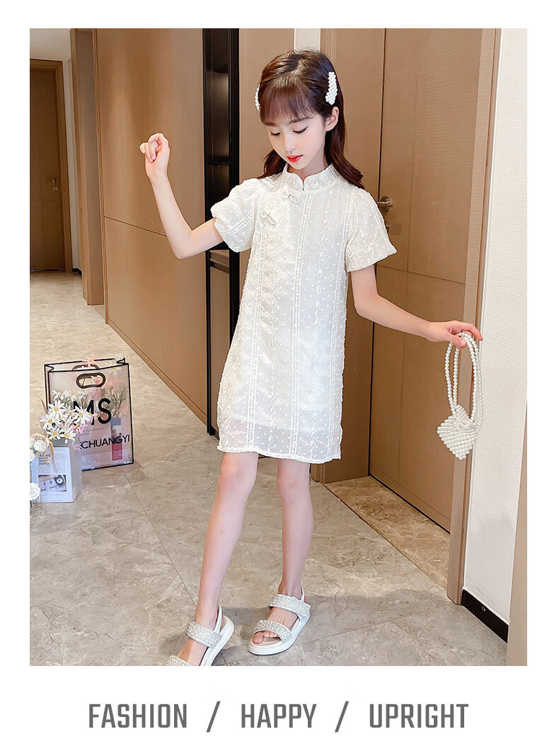 荷棠梦6儿童旗袍裙7六岁小女孩裙子七岁女童连衣裙夏季新款8甜美10