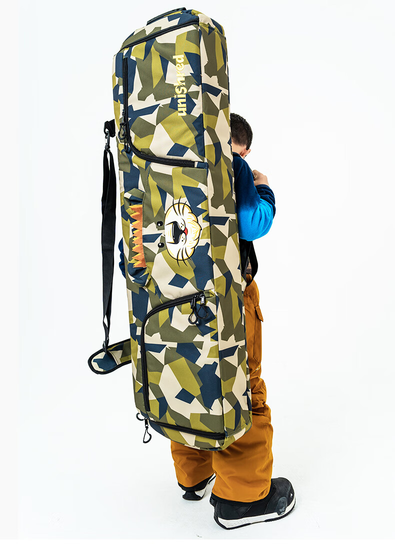 滑雪包背包多功能双肩收纳大容量儿童滑雪板包青少年儿童单板滑雪板包