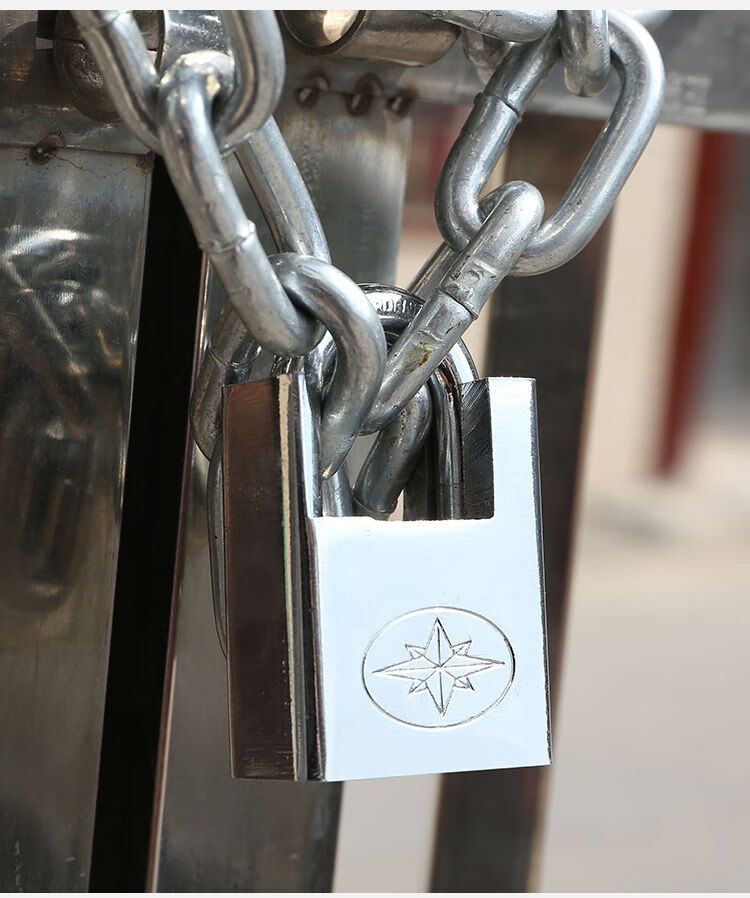 链条锁链子锁铁链锁链锁链条锁链条锁长度1米5mm粗配40挂锁3把钥匙