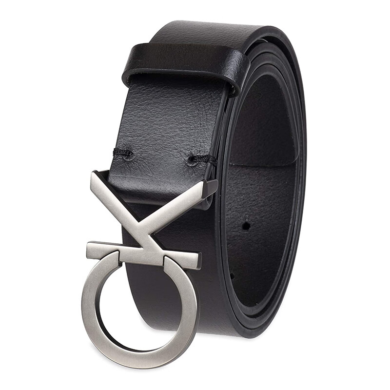 ck针扣双面皮带男士ck商务休闲百搭腰带潮s码logo款美国直邮