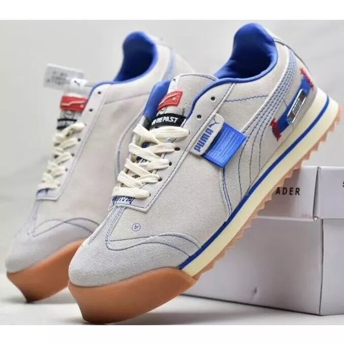 彪马(puma)新款开口笑板鞋帆布同款小白鞋情侣鞋休闲鞋 新款 ader联名