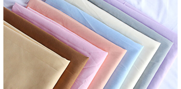 人造棉布料宽幅纯色糖果色人造棉里衬布料纯色棉布服装汉服面料不透肉