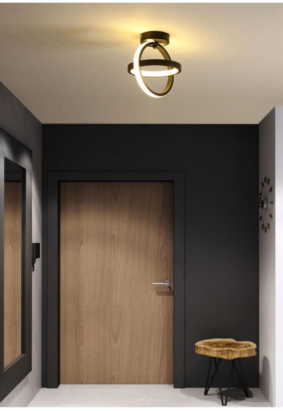 过道灯简约现代走廊灯玄关灯嵌入式轻奢创意水晶筒灯门厅灯入户灯吸顶