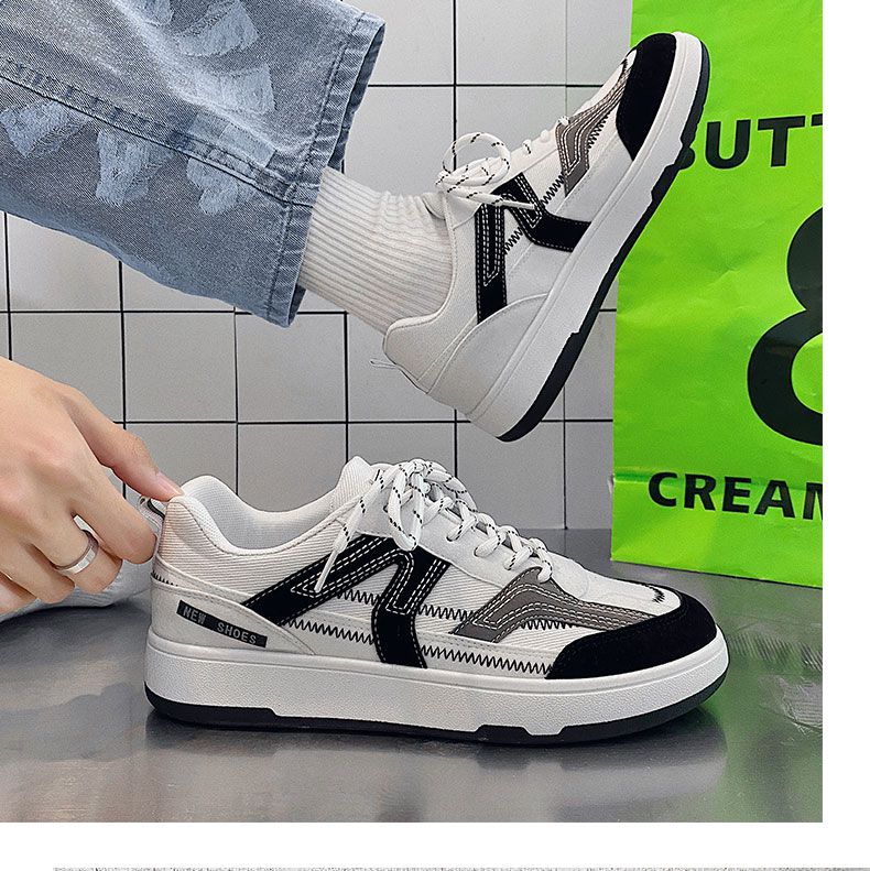 毒家poison 板鞋男ins潮2022夏季新款透气运动休闲韩版鞋子男小众设计