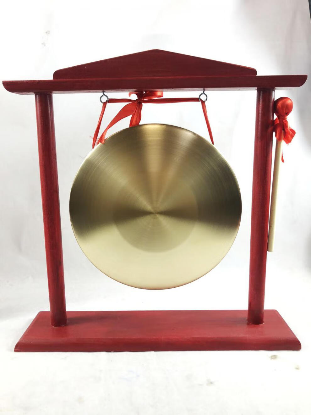 铜锣纯铜带架铜锣转运吉祥铜锣锣鼓镲开道锣防汛预警锣风水乐器带架