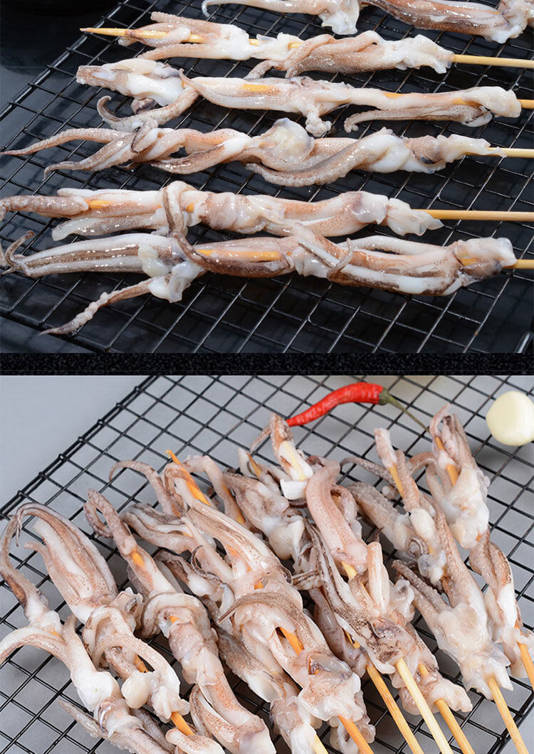 【顺丰直达】速冻新鲜鱿鱼须串章鱼串八爪鱼串铁板鱿鱼烧章鱼足烤海鲜