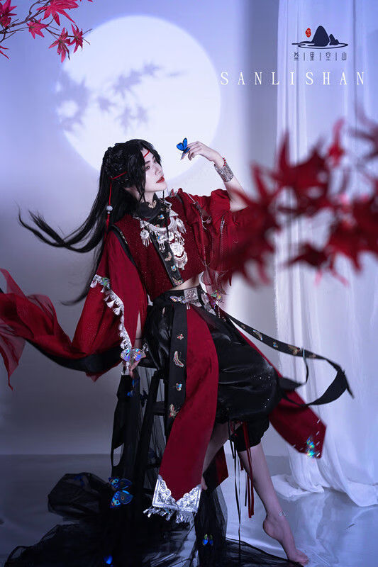 赛瑟达花城cos服湘南赶秋·限时典藏苗疆花城cos 花城cos服 s【图片