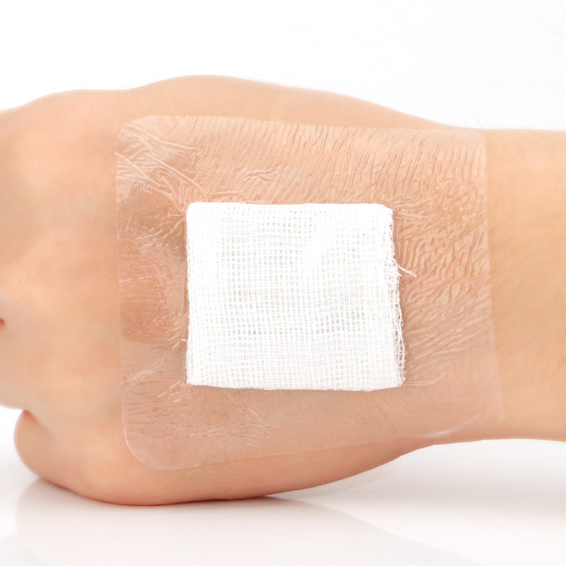 医用pu防水贴膜透明胶带贴胶布敷贴穴位空白贴固定贴纸100片810cm50片
