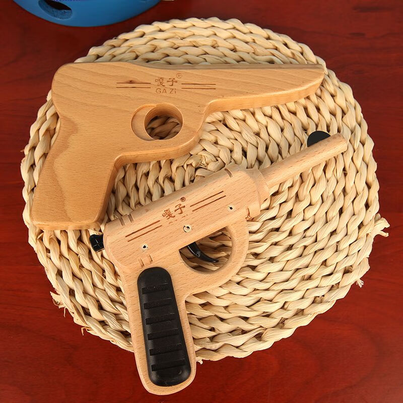 木头枪小木枪怀旧传统整块木头打磨经典小兵张嘎木质小木枪木枪