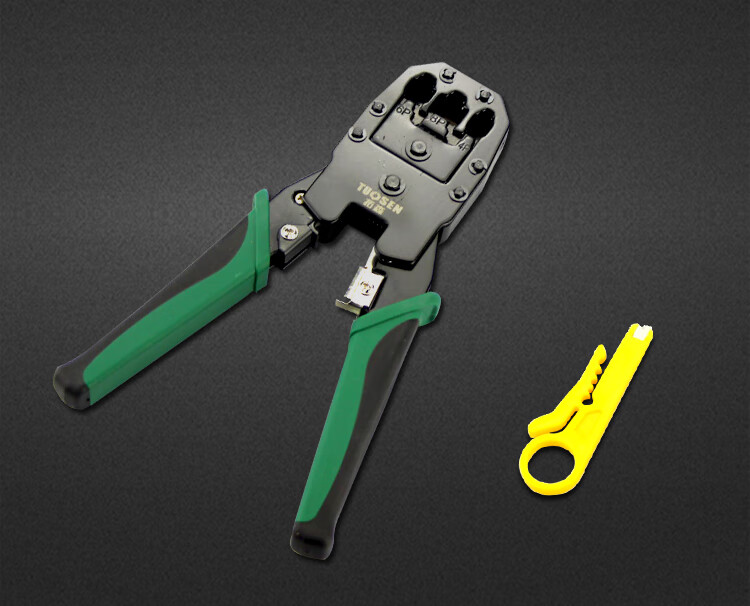 郦狼 工业级电话线水晶头压线钳子原装三口网线钳仪套装 网线钳【图片