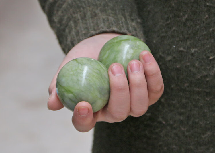 玉石球一对【图片 价格 品牌 报价】-京东