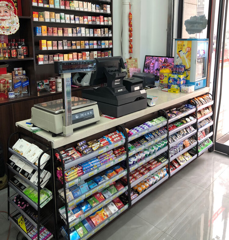 【免费发票】超市口香糖柜收银台小货架便利店收款台前零食展示架可