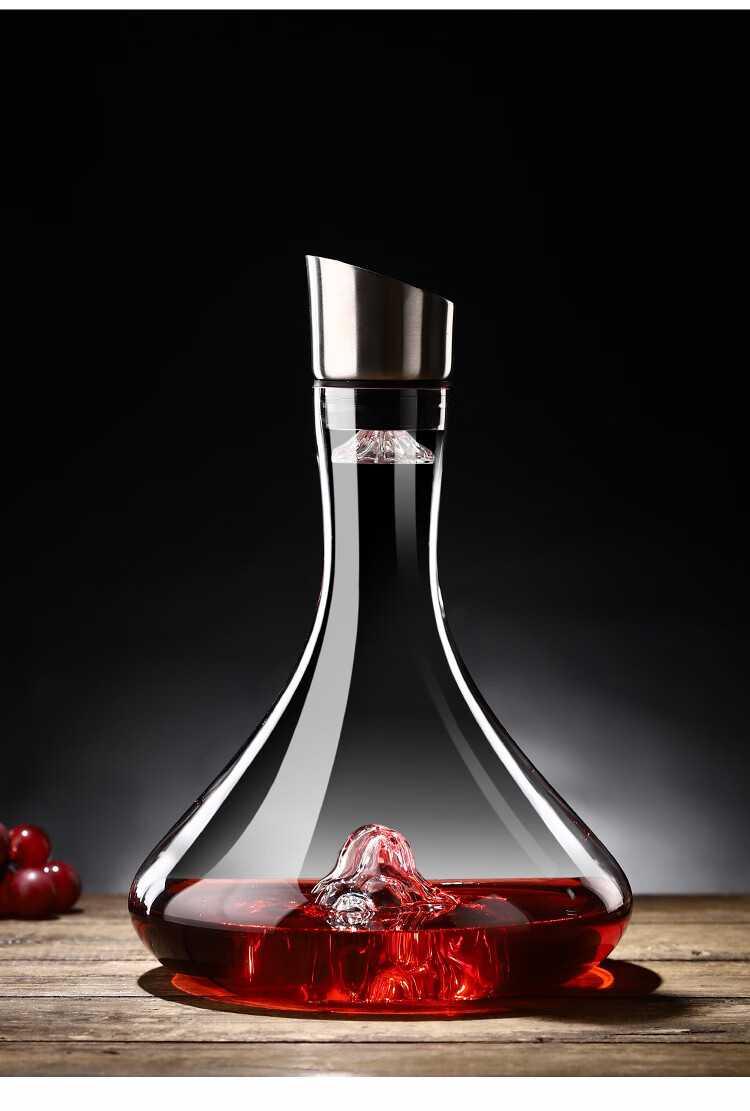 欧式瀑布式红酒快速醒酒器家用无铅玻璃过滤酒壶创意葡萄酒分酒器