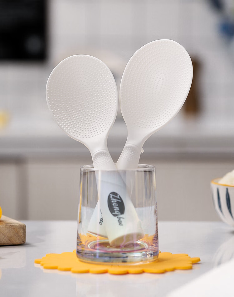 饭勺 饭勺家用电饭煲盛饭勺子不粘米饭铲可立式塑料兔子打饭勺子耐