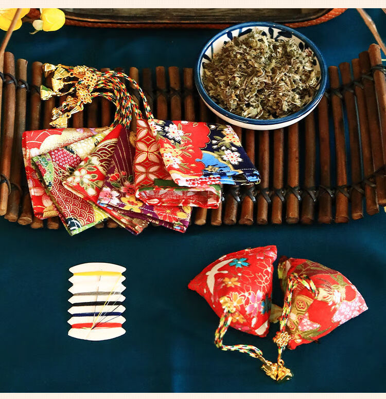 diy香包材料包儿童中秋节子活动礼物香包香囊手工制作艾叶香包温妤