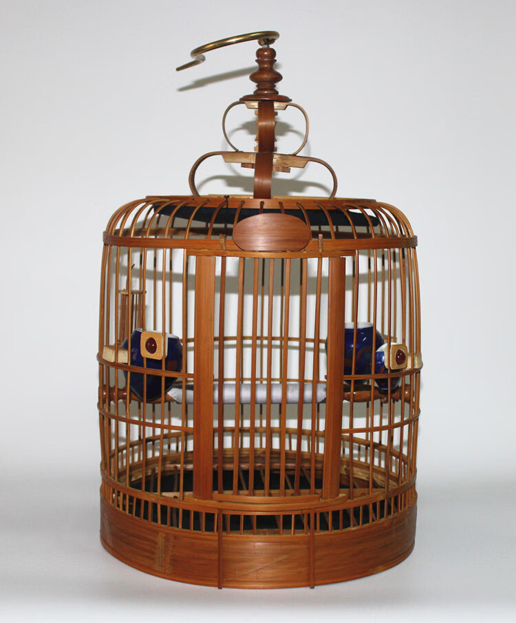 鸟笼子 竹质画眉鸟笼川笼画眉鸟笼 竹制鸟笼精品川笼 画眉笼 竹鸟笼