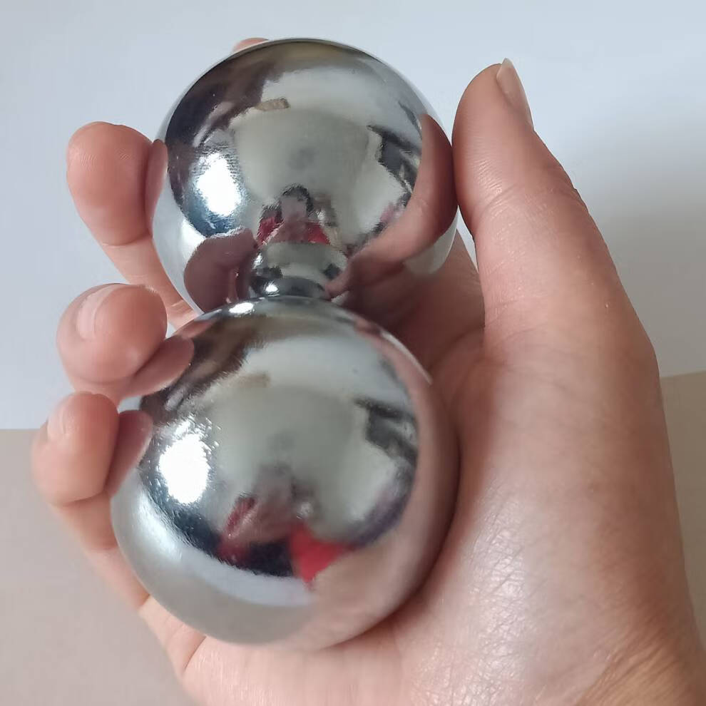 手玩球铁球304不锈钢空心铃音保定铁球健身球中老年保健球手球握掌