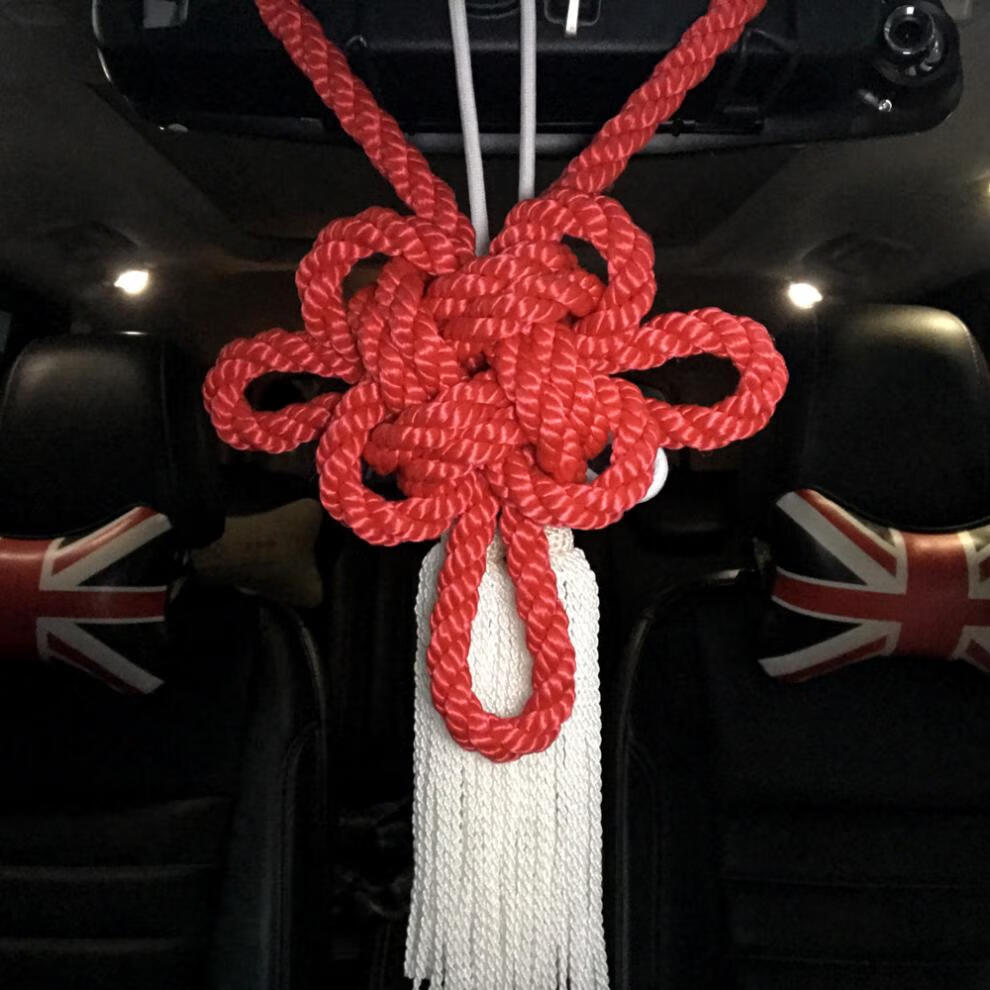 慕致 日本vip大号金刚结 套结 汽车挂饰挂件 车载车内吊饰 金刚绳 菊