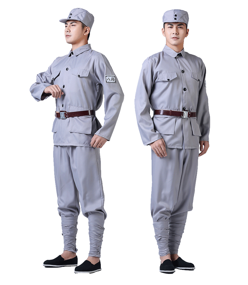 演出服老式军迷服装八路军红服成人男女舞台话剧抗战新四军儿童小红军