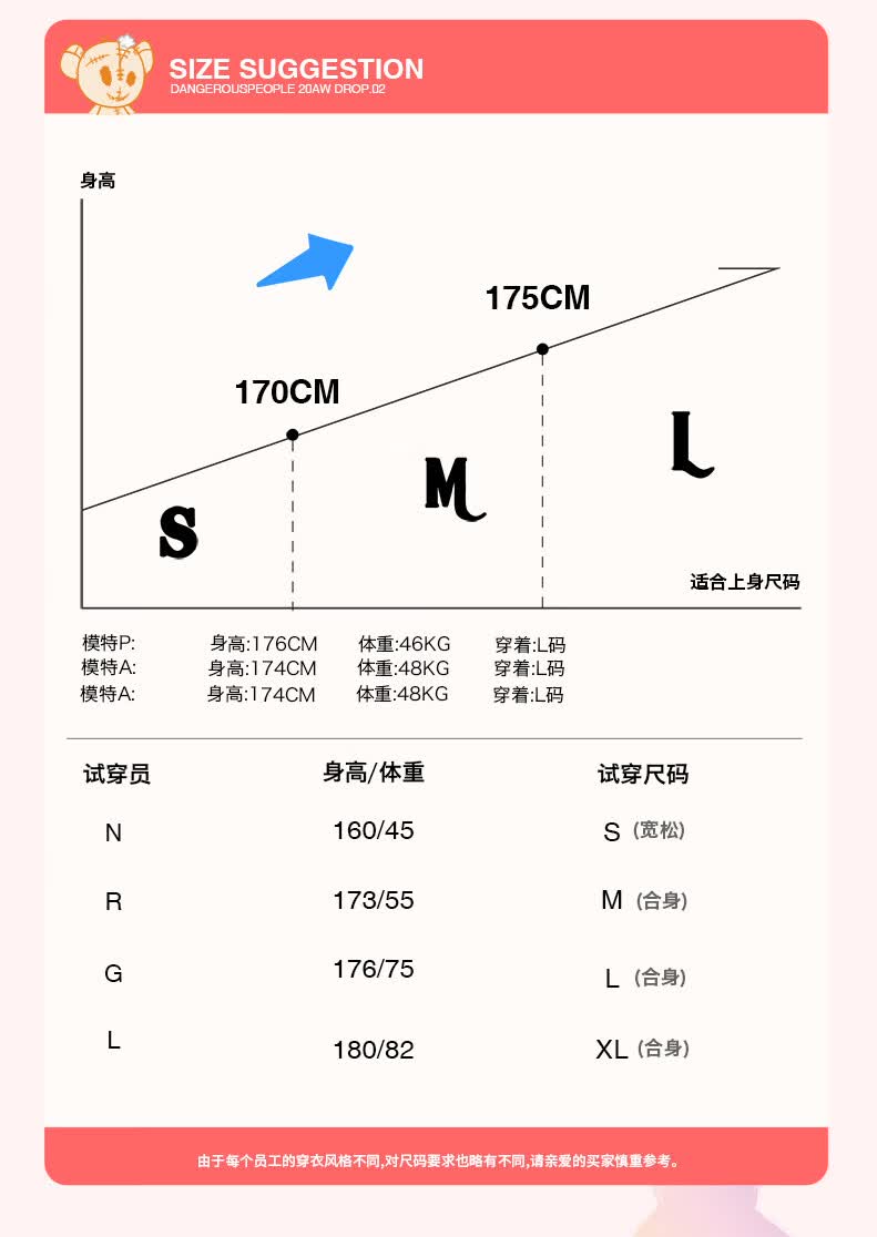 dangerouspeople薛之谦dsp彩虹纸袋人图案潮流情侣连帽卫衣帽衫橘色m