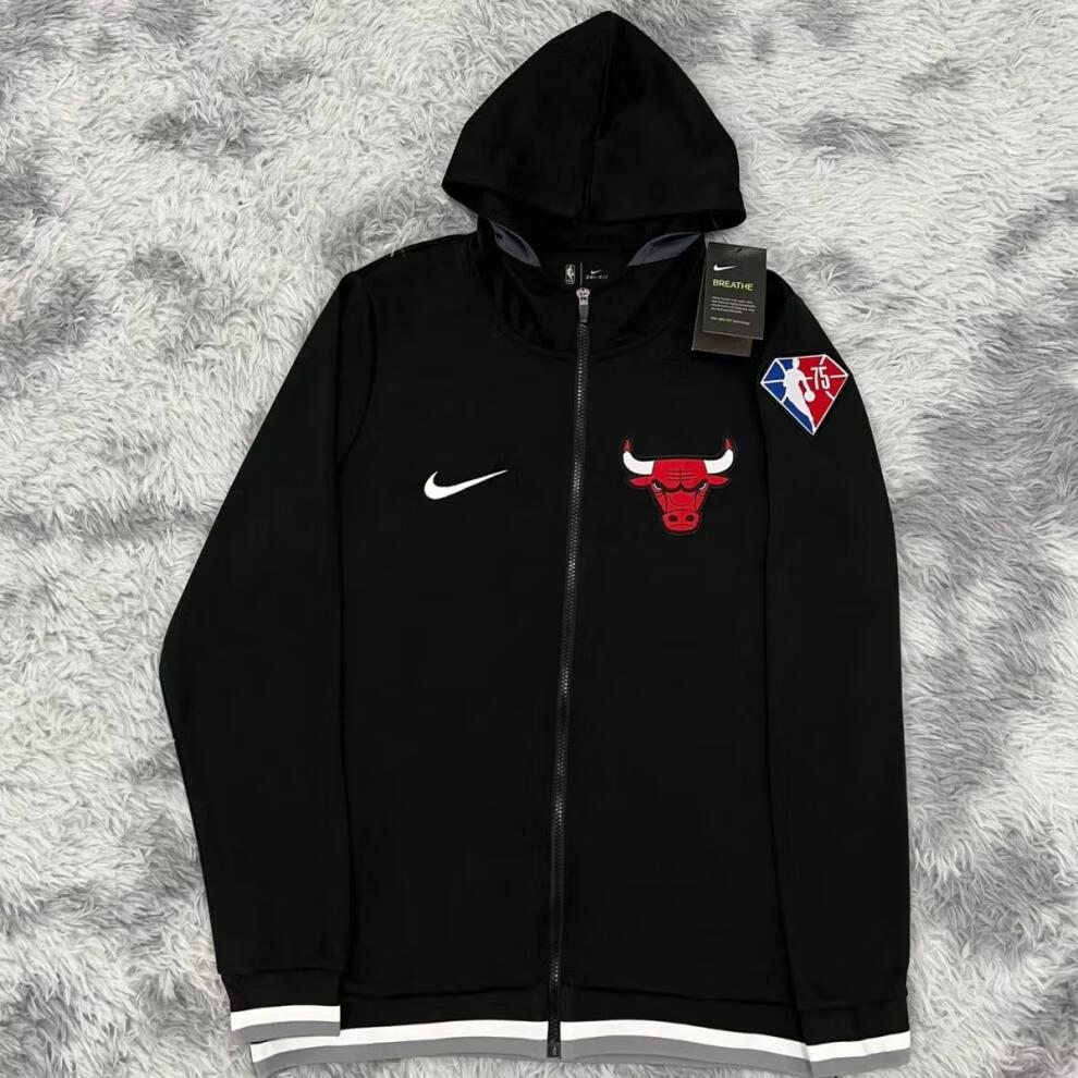 芭酷范 nba75周年出场服勇士湖人篮网太阳骑士热火黄蜂灰熊刺绣连帽球